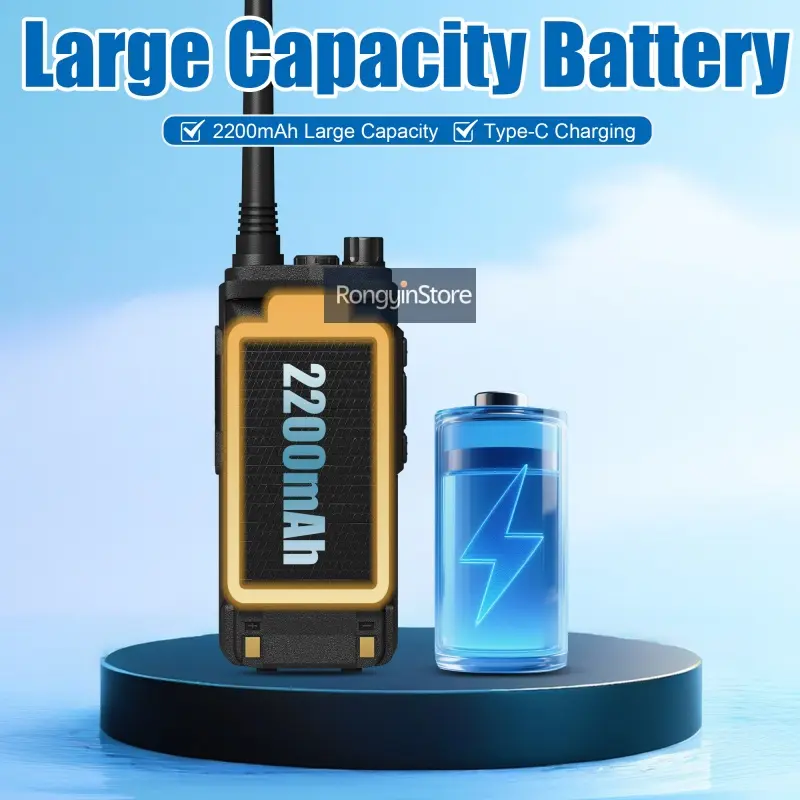 Baofeng DM-1702 DMR Radio GPS Walkie Talkies Digital AES256 Dual Band Dual Mode Analog DM1702 Tier1 Tier2 Large Capacity Battery