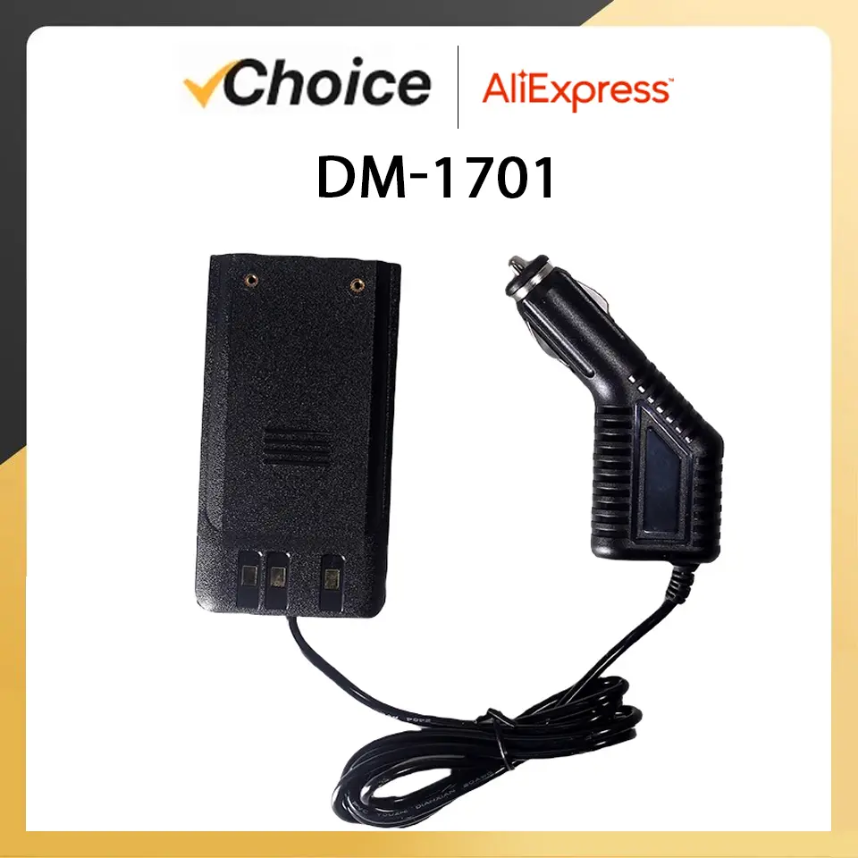 Baofeng DM-1701 Battery Elimilator Car Charger Line Cigarette Lighter For DM1701 Ham Radio DMR Digital Walkie Talkie Accessories