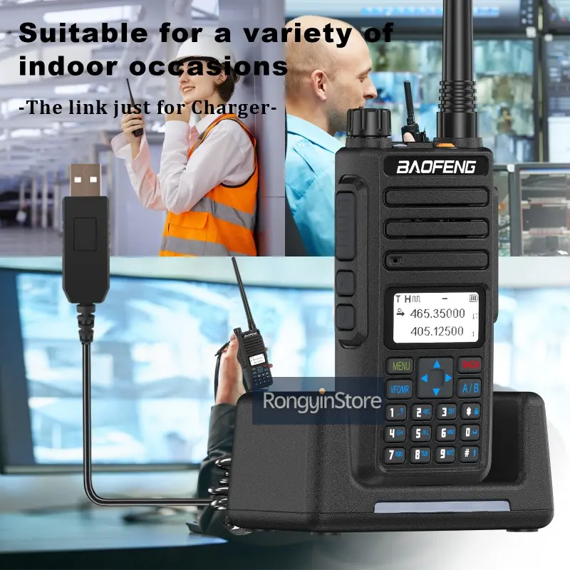 Baofeng DR-1801 Charger Original DM-8 Li-ion Battery USB/Car Charger For DM-1801UV Walkie Talkie DM-860 TYT DM-760 GD-77 Charger
