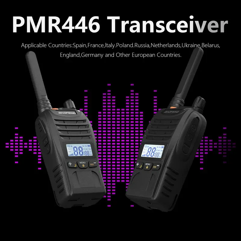 2/4PCS Baofeng E88 Mini Walkie Talkie PMR446 For European Country BF-E88 16Channel Kid's Gift Portable Two Way Radio for Hunting