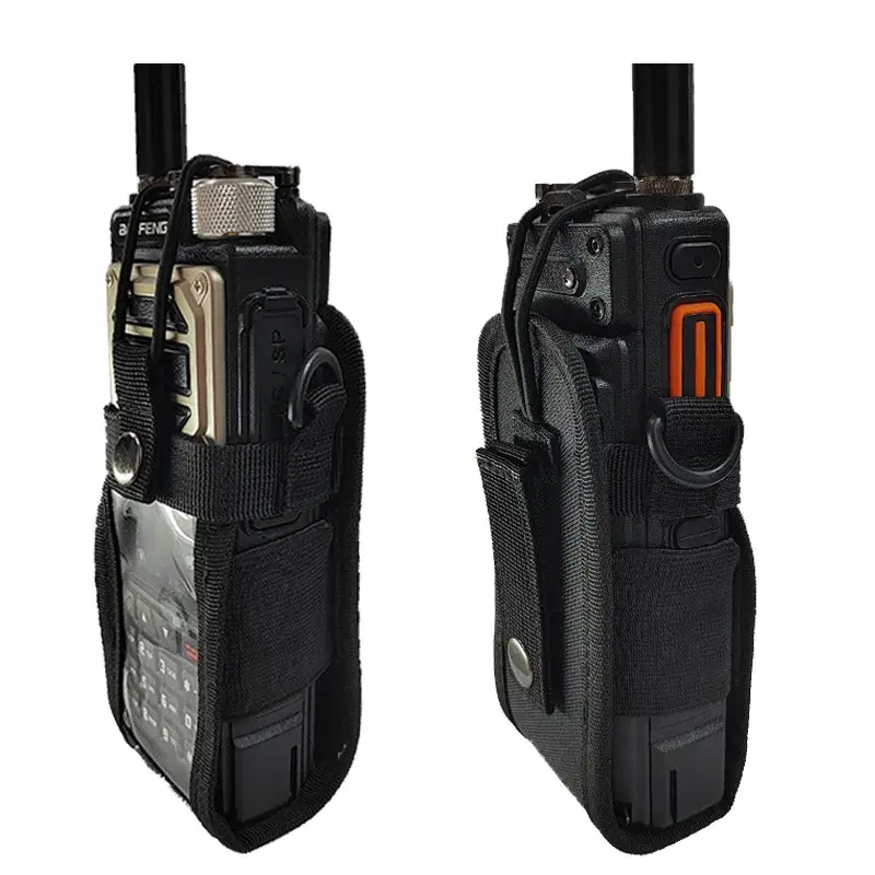 Baofeng UV-25M Tactical Walkie Talkie Holder Radios Case For BF-X5 Pro Nylon Bag For UV25 Ham Radio Case Walkie Talkie Accessory