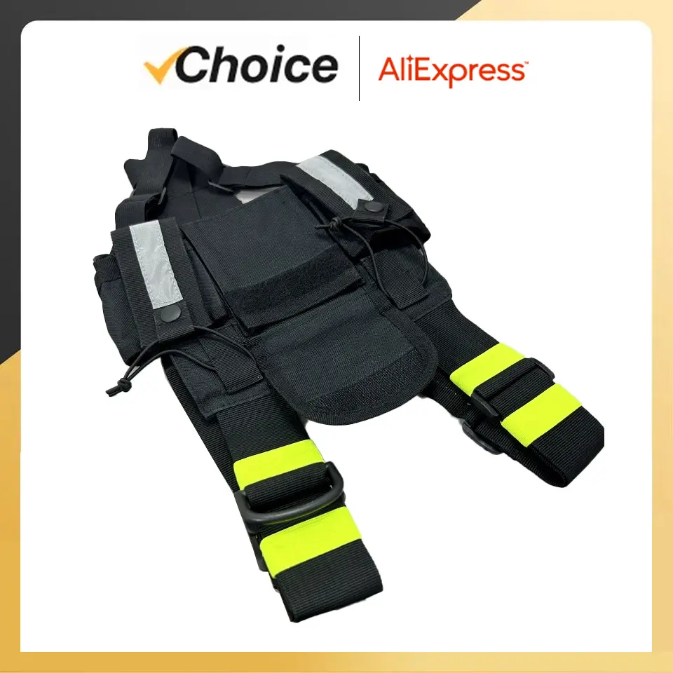 Walkie Talkie Shoulder Holster Ham Radios Reflective Chest Harness Holder Bag Front Pack Pouch Case High Quality Radio Accessory