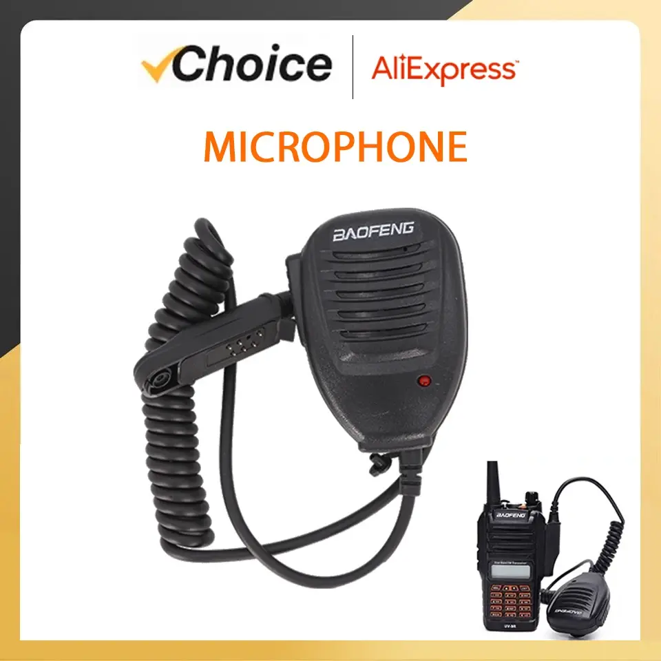 2/10PCS UV-9R Pro Speaker Baofeng UV68 Pro Max Plus Handheld Waterproof Microphone MIC BaoFeng UV-9G UV-XR GT-3WP Walkie Talkie