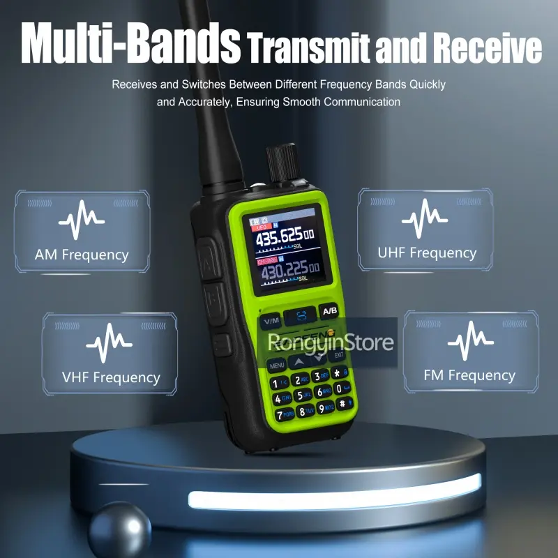 UV 5R Mini Baofeng Walkie Talkie Bluetooth 5W Dual-Band VHF/UHF USB-C Charging Fits All Team Operations For Hotel Security Camp