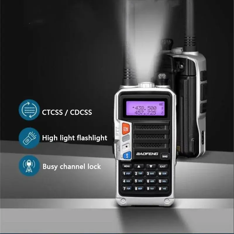 Baofeng 10W Walkie Talkie UV-5R+PLUS Dual Band Tri Power Long Range High Power UV-S9 Upgrade UV 5R PLUS Ham Two Way Radio