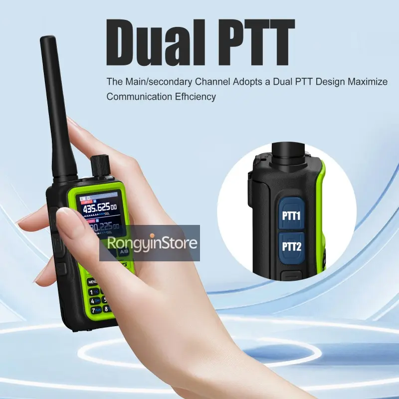 UV 5R Mini Baofeng Walkie Talkie Bluetooth 5W Dual-Band VHF/UHF USB-C Charging Fits All Team Operations For Hotel Security Camp