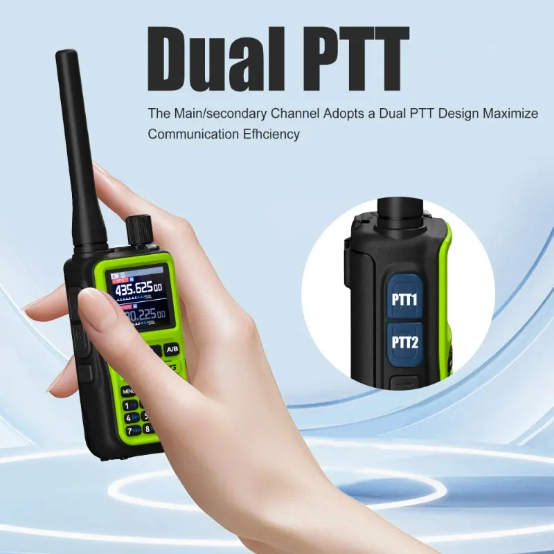 5R Mini Baofeng Walkie Talkie Dual PTT Bluetooth Tactical Emergency Use Pocket-Sized Professional Long Range Communicate Radios