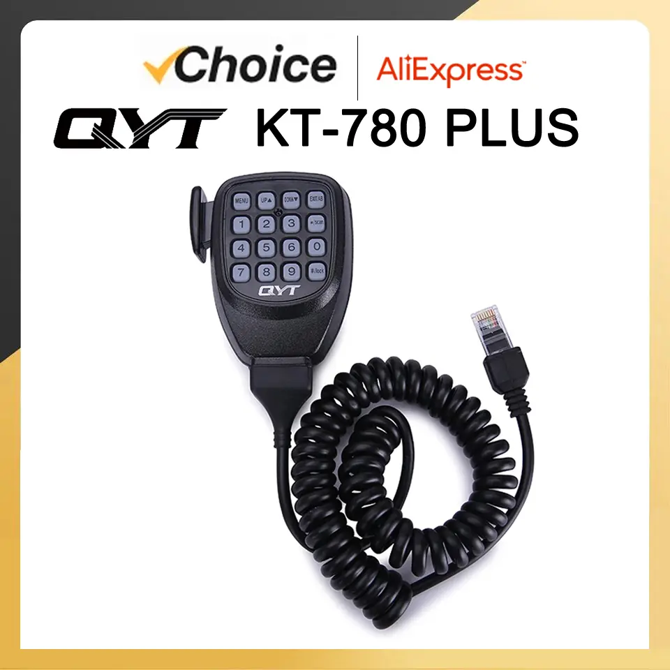 QYT KT-780 Plus Mobile Station VHF 100W 136-174MHZ High Power 256CH Long Range Communication Radio Car Walkie Talkie Transceiver