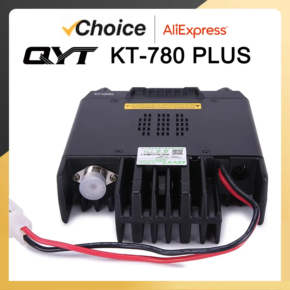 QYT KT-780 Plus Mobile Station VHF 100W 136-174MHZ High Power 256CH Long Range Communication Radio Car Walkie Talkie Transceiver