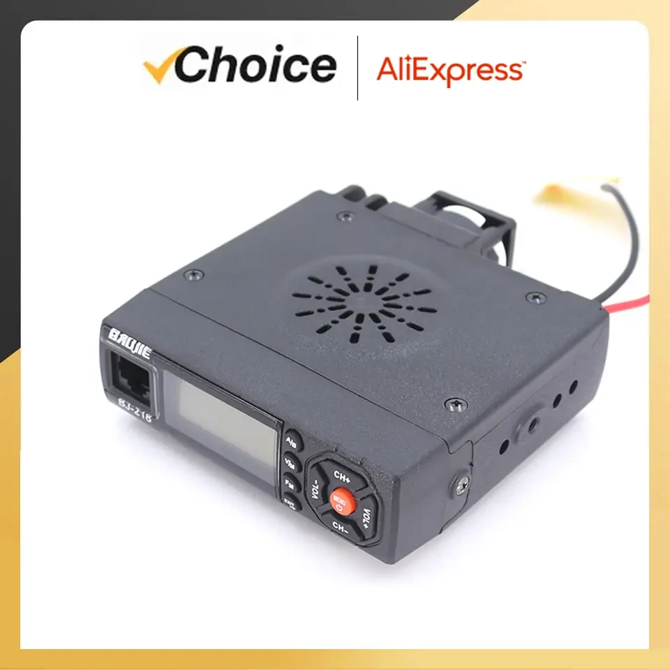 BAOJIE Mobile Radio BJ-218 High Power 25W Mini Mobile Walkie Talkie VHF UHF Dual Band 136-174 & 400-470MHz FM Car Radio Station