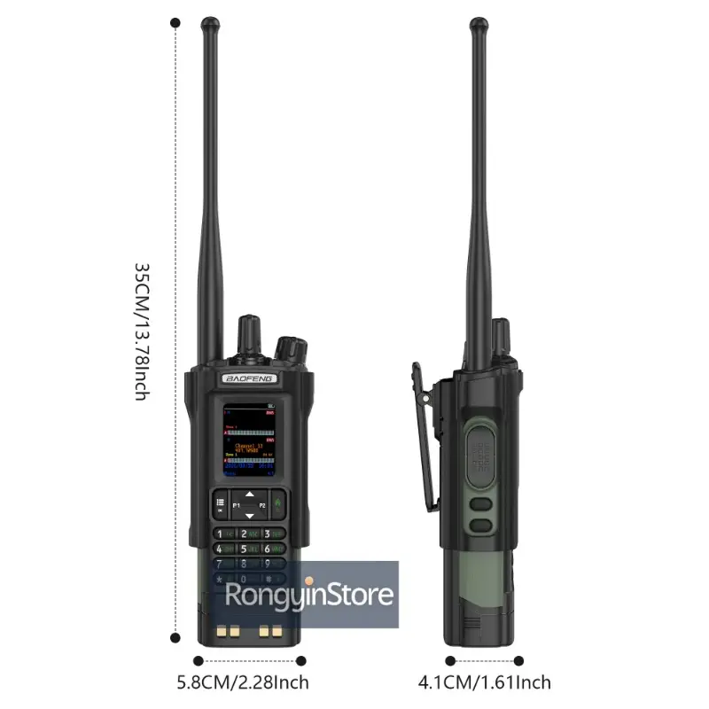 BAOFENG DM-32 with Belt Holster DMR Radio Digital Walkie Talkie GPS APRS 999 Channel Dual Mode Analog Dual Time Slot For Hiking