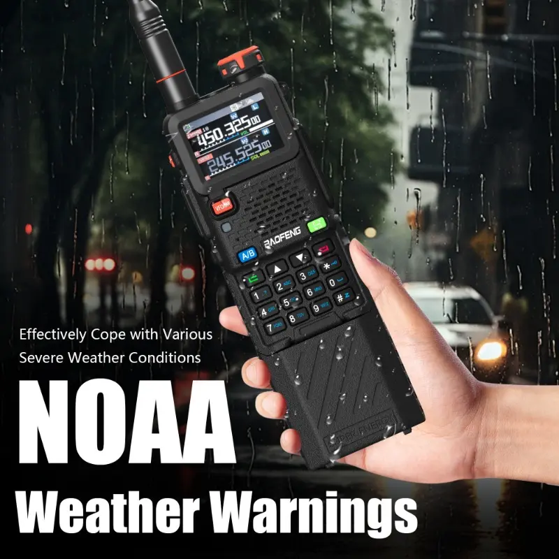 Baofeng UV-5RH Pro GPS APRS 6800mAh Dual-Band Radios Long Standby 10W Long Range Bluetooth Android 640 Channel Outdoor Emergency
