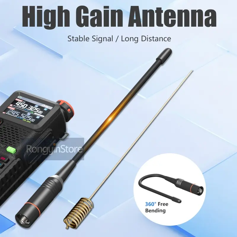 Baofeng UV-5RM 6800mAh Super Power 10W Long Range Walkie Talkie High Capacity AM FM Type-C NOAA Upgraded of UV-5RH Pro Ham Radio