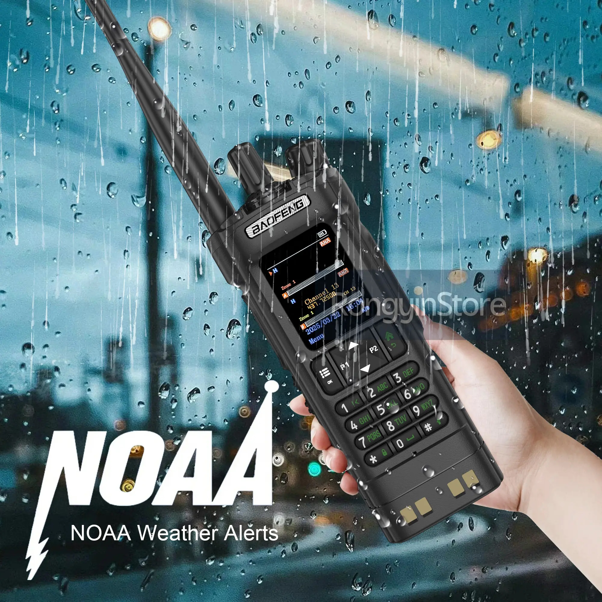 10W Baofeng UV-32 Walkie Talkie Bluetooth Programming Multi-Band 999Chan Type-C Long-Range Communication Radio Updated of UV-25M