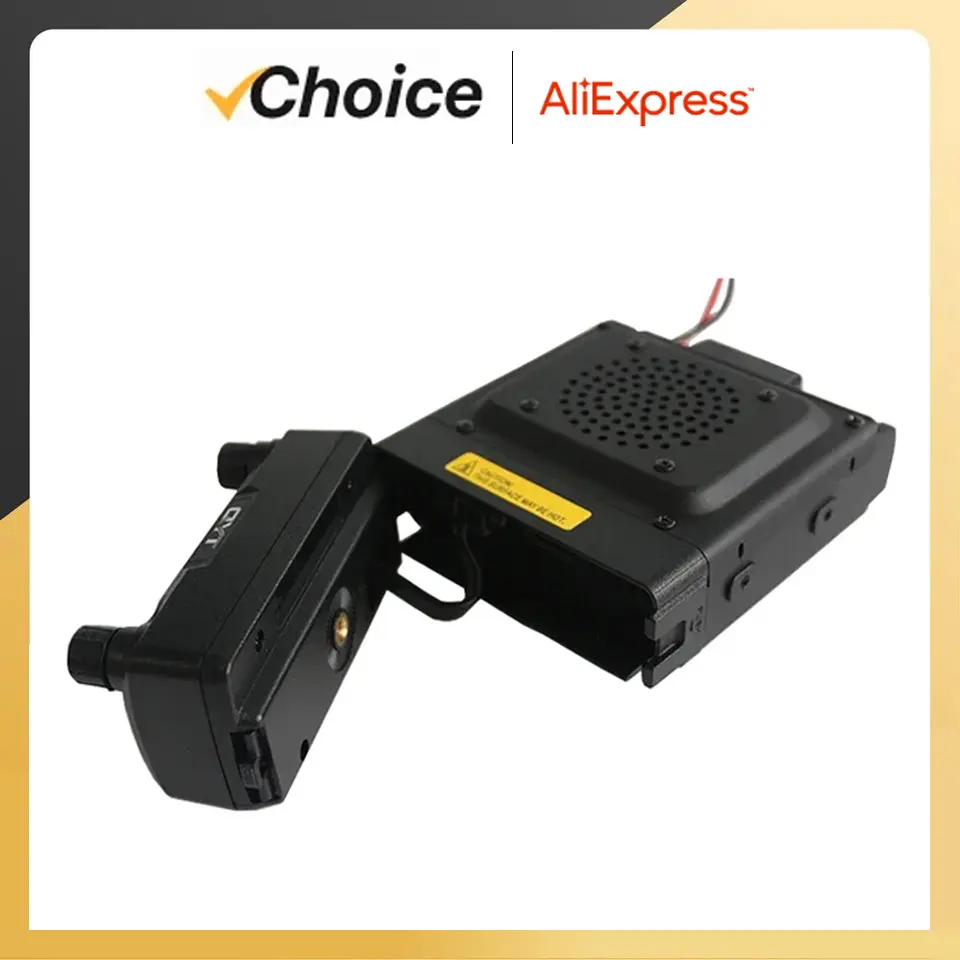 QYT KT-5000 Car Radio Separable Panel 25W Dual Band VOX Mini Color FM Mobile Car Walkie Talkies Long Range Communication Radio