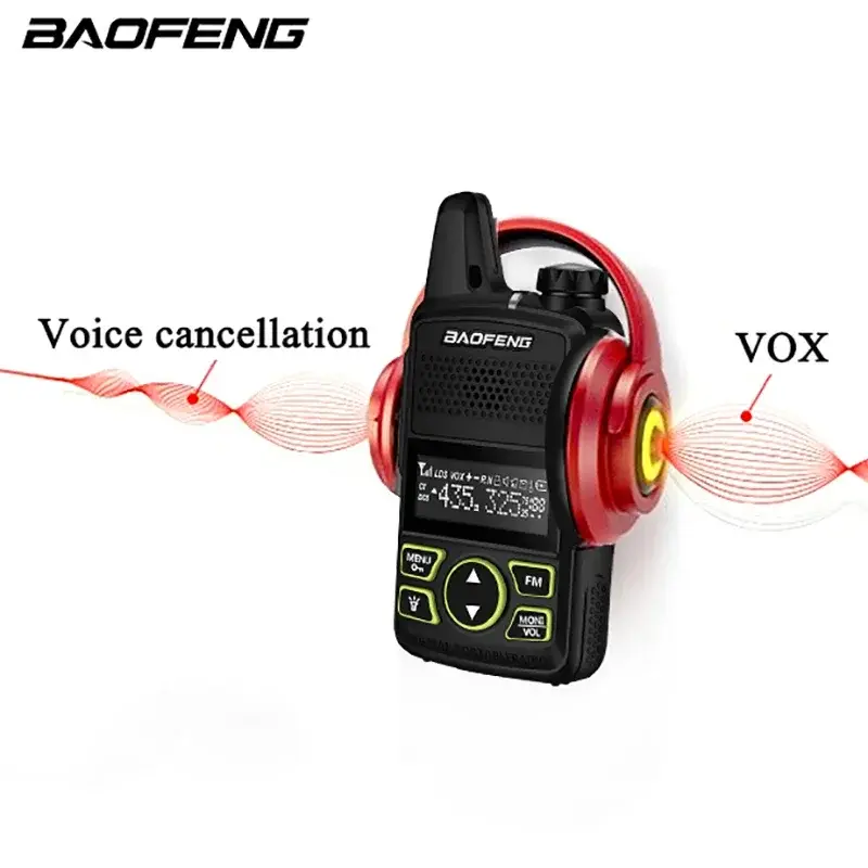 Baofeng Mini Walkie Talkie BF-T1 UHF 400-470MHz Portable 5W Two Way Radio1500mAh 20CH Transceiver Walkie Talkie For Kid's Gifts