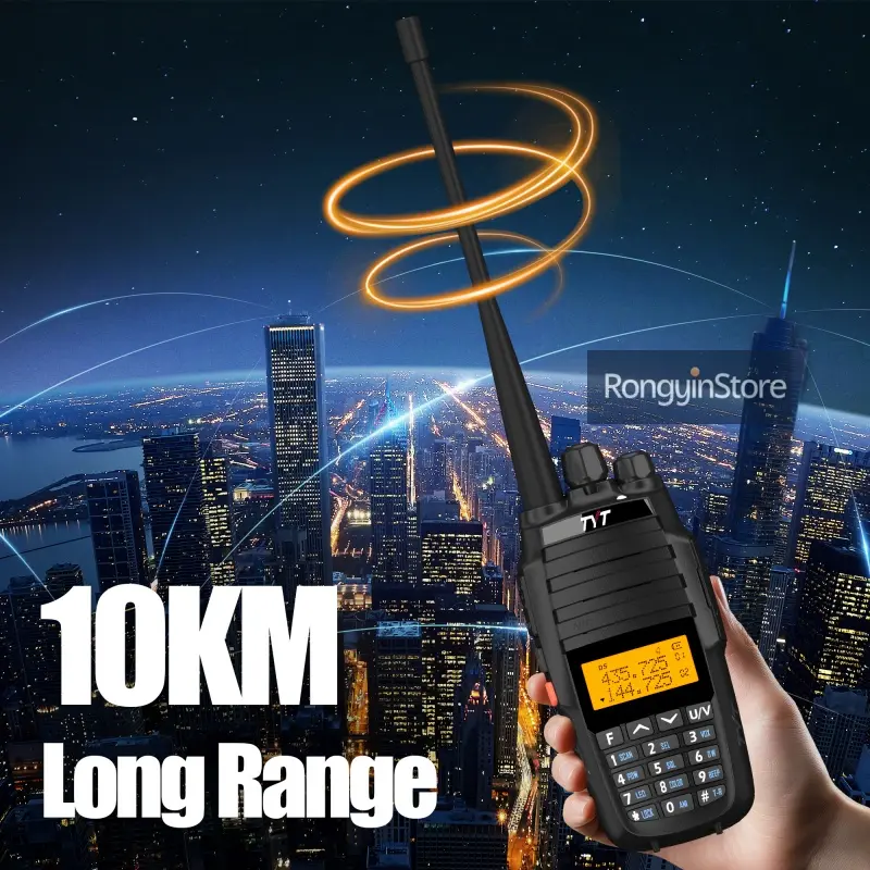 TYT TH-UV8000D Walkie Talkie 10W Long Range Distance VHF UHF Dual Band FM Portable Repeater TH UV8000D Ham Amateur Two Way Radio
