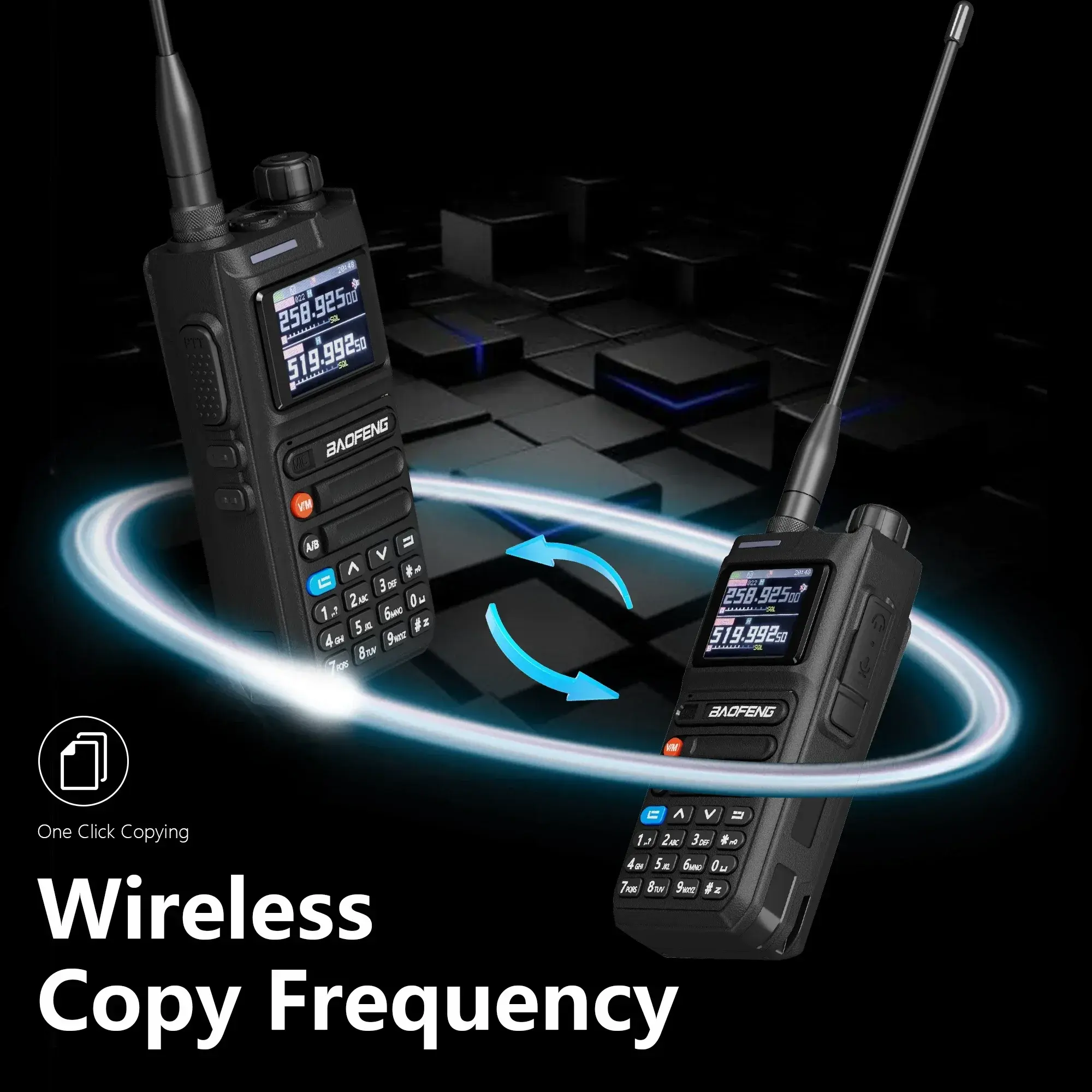 BAOFENG UV-26 10W GPS Walkie Talkie Recording Bluetooth Multi Band APP Programming Wireless copy frequency FM Two Way Ham Radios