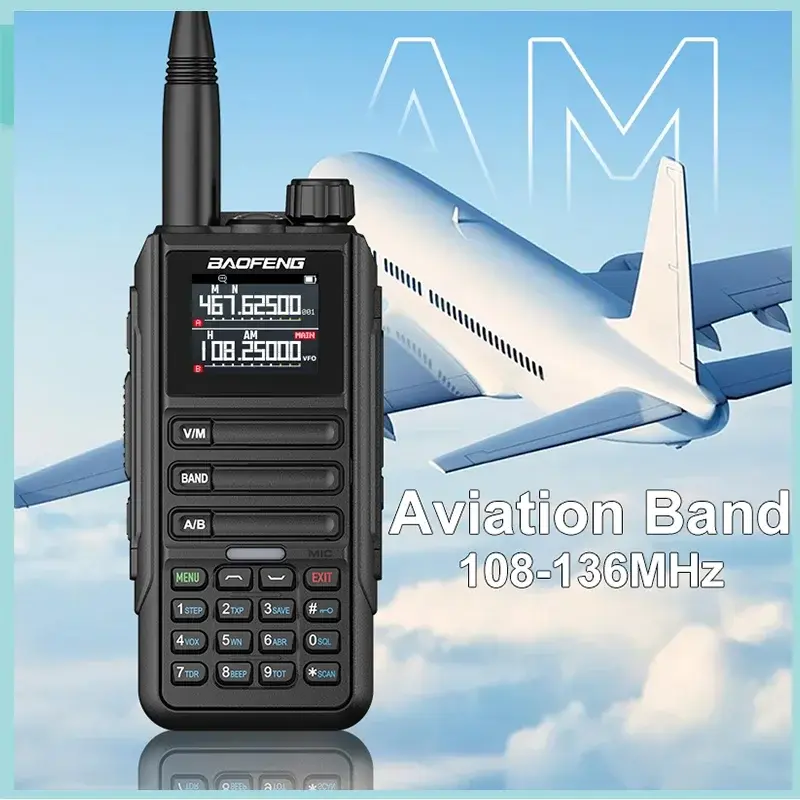BaoFeng UV-16 Pro Max Type-C Charge Wirless Copy Frequency UV-16M Multi-band Radios AM Waterproof 999CH Long Range Two Way Radio
