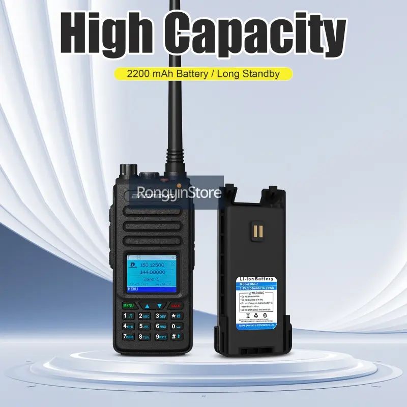 Baofeng DM-1702 DMR Radio AES256 Dual Band Walkie Talkie Digital Signaling Tier1/Tier2 Dual Time Slot High Low Power Switch VOX