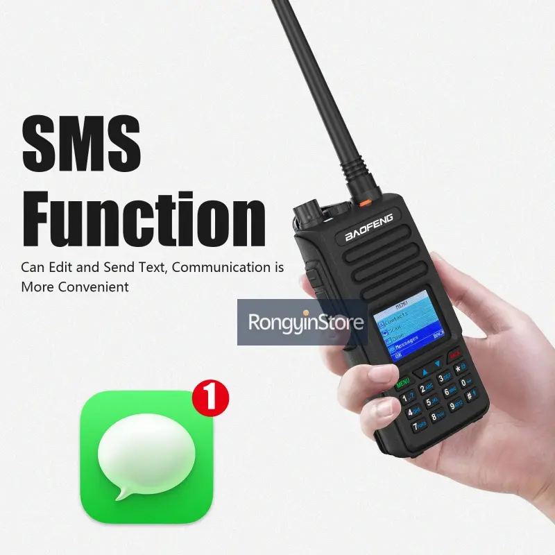 Baofeng DM-1702 DMR Radio AES256 Dual Band Walkie Talkie Digital Signaling Tier1/Tier2 Dual Time Slot High Low Power Switch VOX