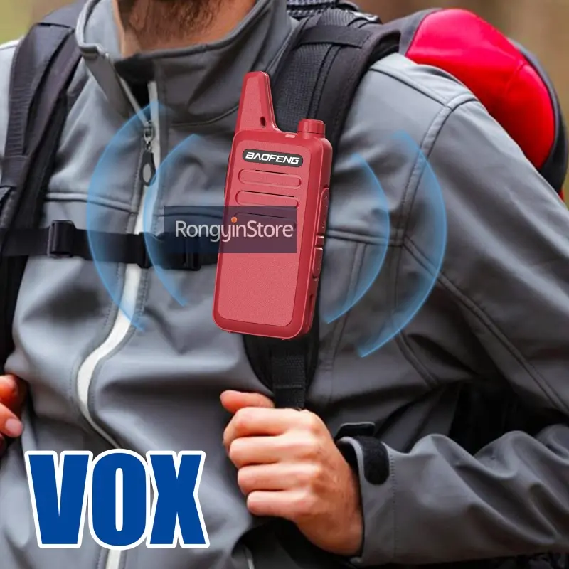 New Baofeng BF-T20D Walkie Talkie 2 Color Noise Reduction Type-C Charging UHF Low-profile Carry 5KM Mini Two Way Radio Kid's Toy