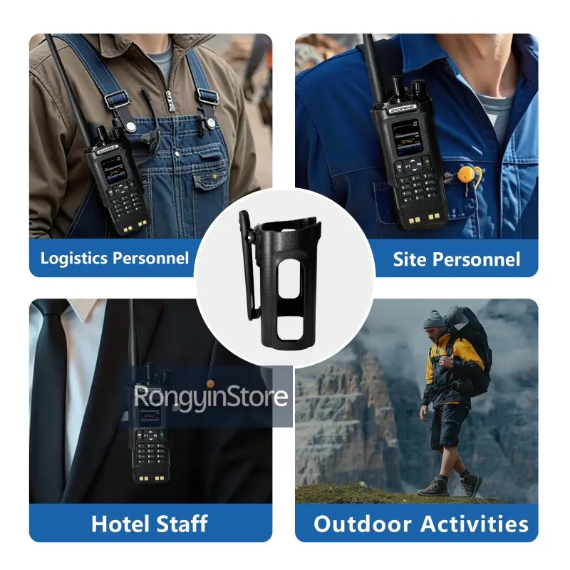 Baofeng UV-32 Belt Holder Case with Clip Walkie Talkie Carry Holster Case DM-32 Radio Belt Holster Original DM32 Radio Accessory