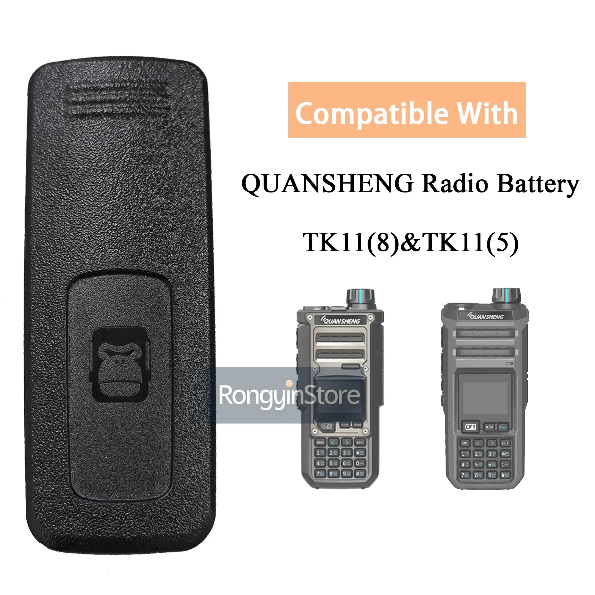QUANSHENG TK11(8) Belt Holder Walkie Talkie Spare Part Back Belt Clip TK11 5 TK11(5) TK11 8 Radio Battery Clip Radio Accessories