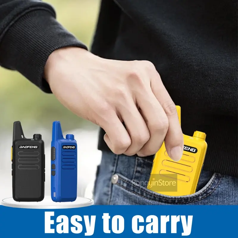 Baofeng Mini Walkie Talkie BF-T20D 5W Type-C Two Way Radio Upgrade Of BF-T20 Noice Reduction KD-C1 For Camping Hiking Kid’s Toy