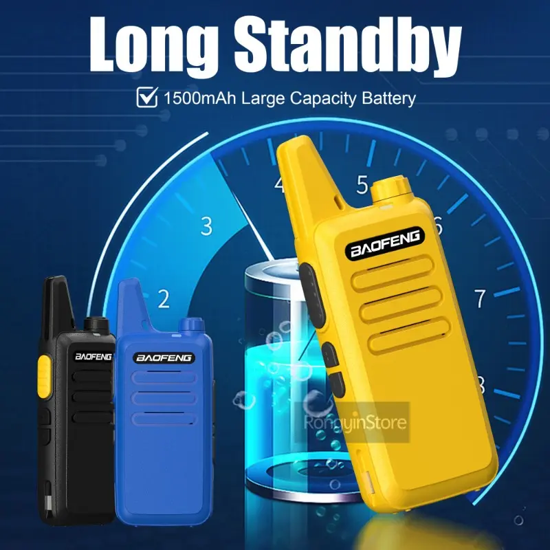 Baofeng Mini Walkie Talkie BF-T20D 5W Type-C Two Way Radio Upgrade Of BF-T20 Noice Reduction KD-C1 For Camping Hiking Kid’s Toy