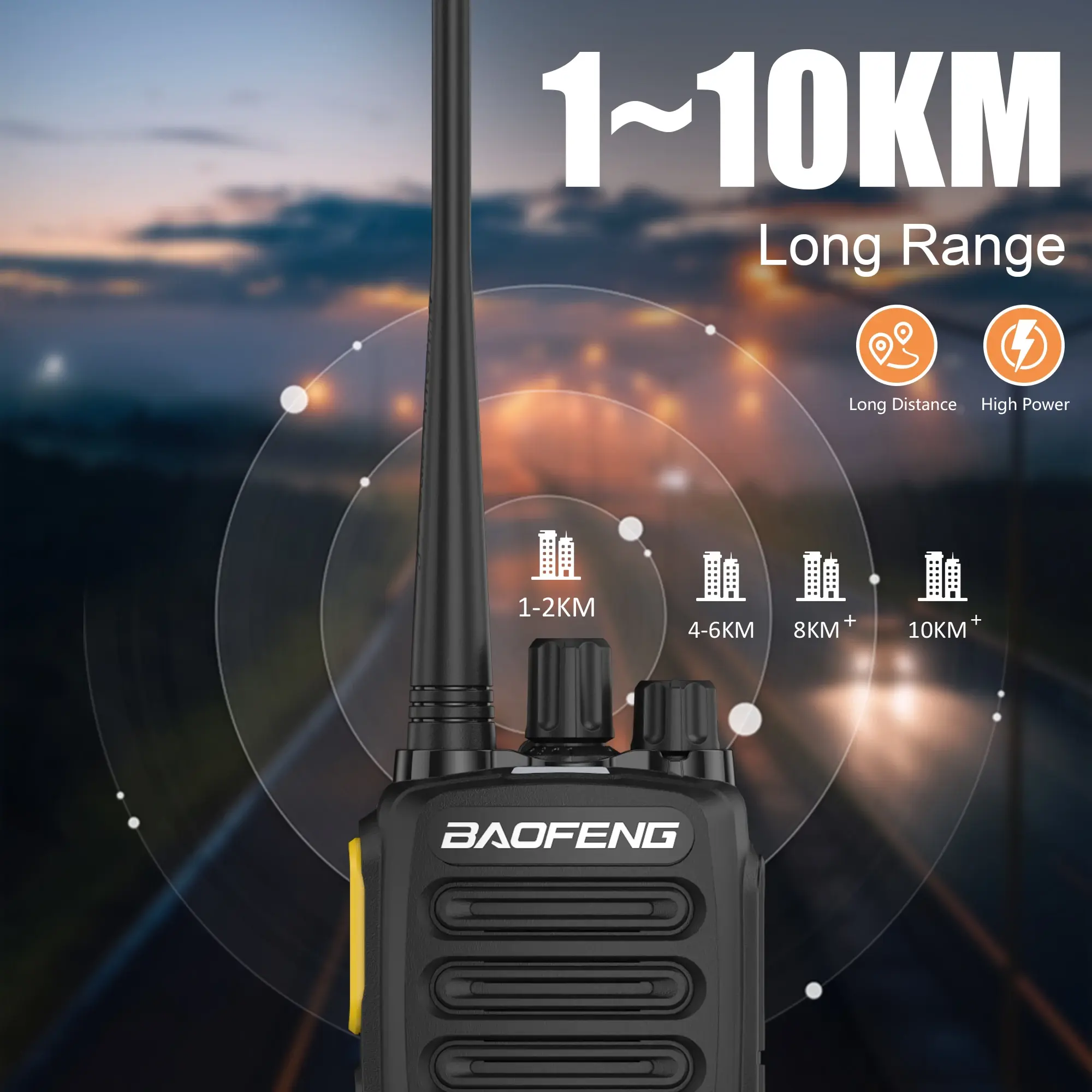 Baofeng BF 1909D Long-Range Durable Walkie Talkie Intelligent Noise Reduction UHF Two Way Radios Encryption BF-1909 Transceiver
