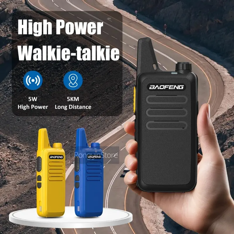 Baofeng Mini Walkie Talkie BF-T20D 5W Type-C Two Way Radio Upgrade Of BF-T20 Noice Reduction KD-C1 For Camping Hiking Kid’s Toy