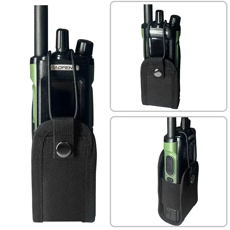 DM-32 Walkie Talkie Carry Case UV-32 Tactical Holster Molle Radios Pouch Holder Pocket Portable Outdoor Hunting Sports Waist Bag