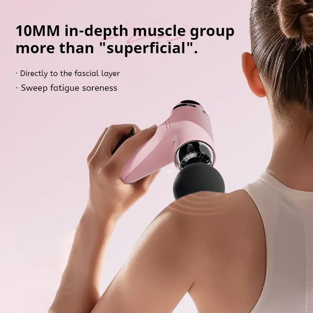 Mini Massage Gun Professional Deep Tissue Muscle Relief Electric Portable for Men Women Home Gym Sports Recovery Rechargeable