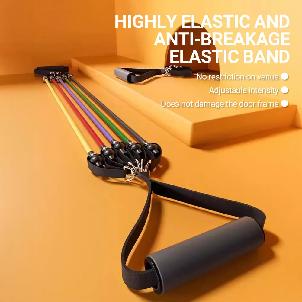 Pull Rope Set Resistance Bands Portable Fitness Equipment Chest Expander Ankle Strap Elastic Exercise Band
