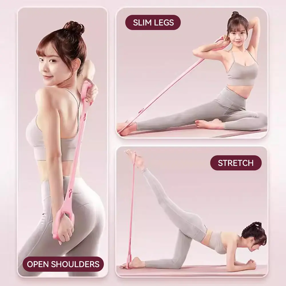 Yoga Pull Strap Cat Claws Tension Rope Elastic Pilates Fitness Woman Tensioner Chest Expander Resistance Band