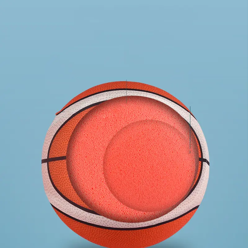 Bouncing Mute Silent Basketball Squeezable Mute Bouncing Basketball Indoor Silent Ball Foam Basketball Cloth Wrapped Package