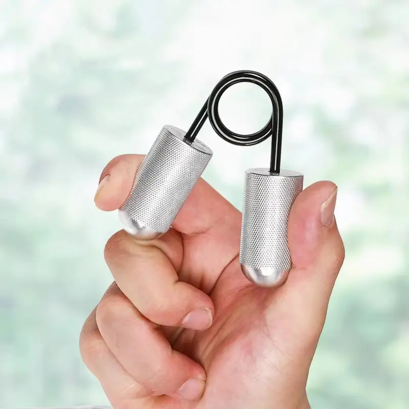 Aluminum Hand Grip Strengthener Finger Exerciser Portable Strength Trainer For Home Gym Stress Relief Unisex