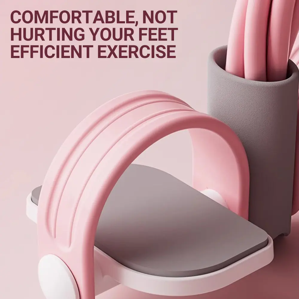 Foot Pedal Puller With Timer Voice Prompt For Women Ab Workout Back Stretching Yoga Sit-Up Assistant Home Gym Fitness Gear