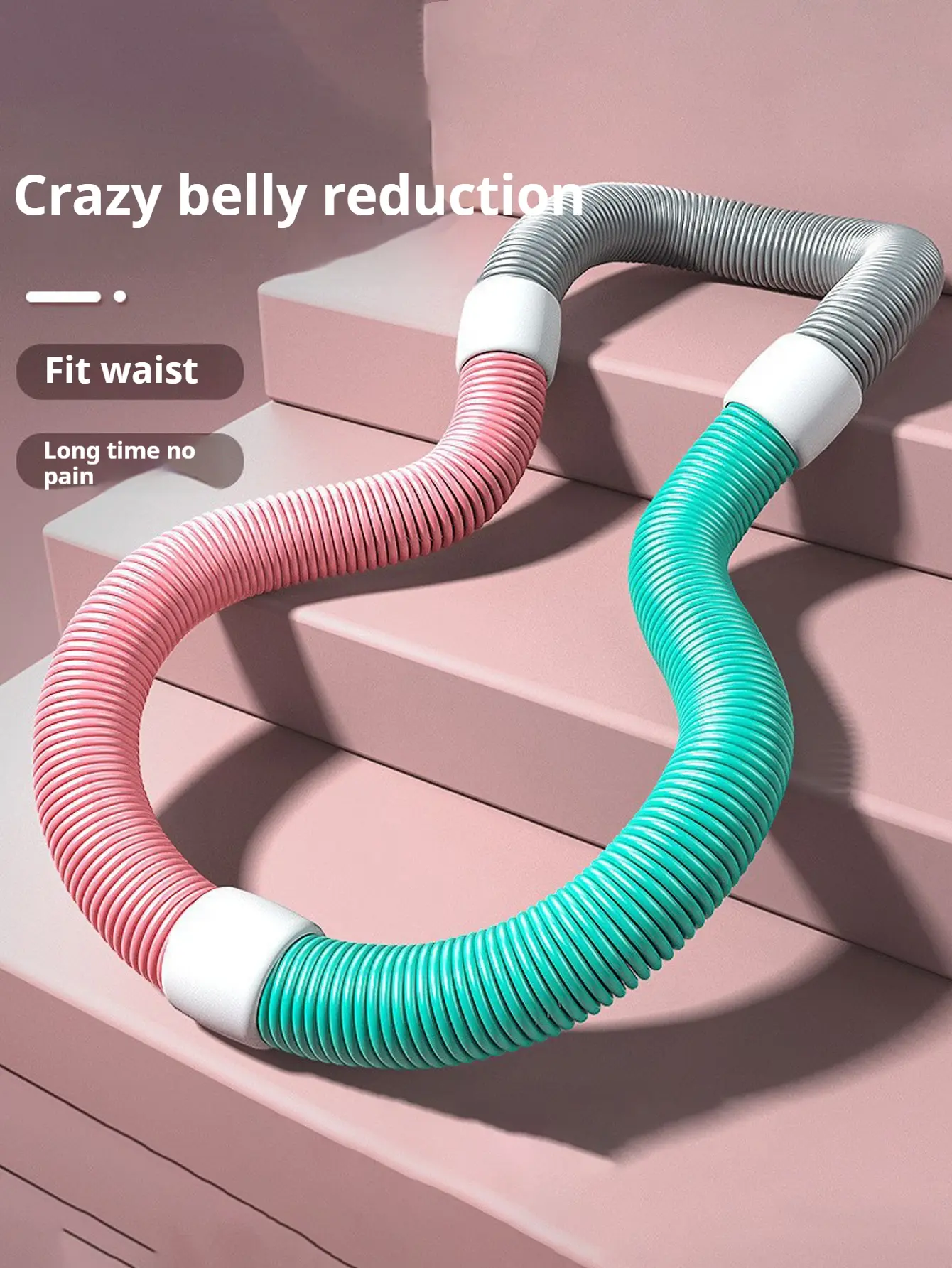Weighted Soft Spring Foldable Design Ergonomic Spine Protection For Core Workout Waist Toning Women Fitness