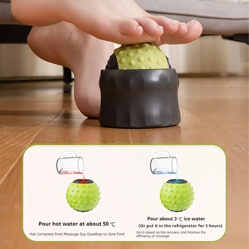 Fascia Ball Hot Cold Therapy Foot Massage Ball Muscle Relaxation Yoga Fitness Back Meridian Ball Handheld Neck Massage Ball For
