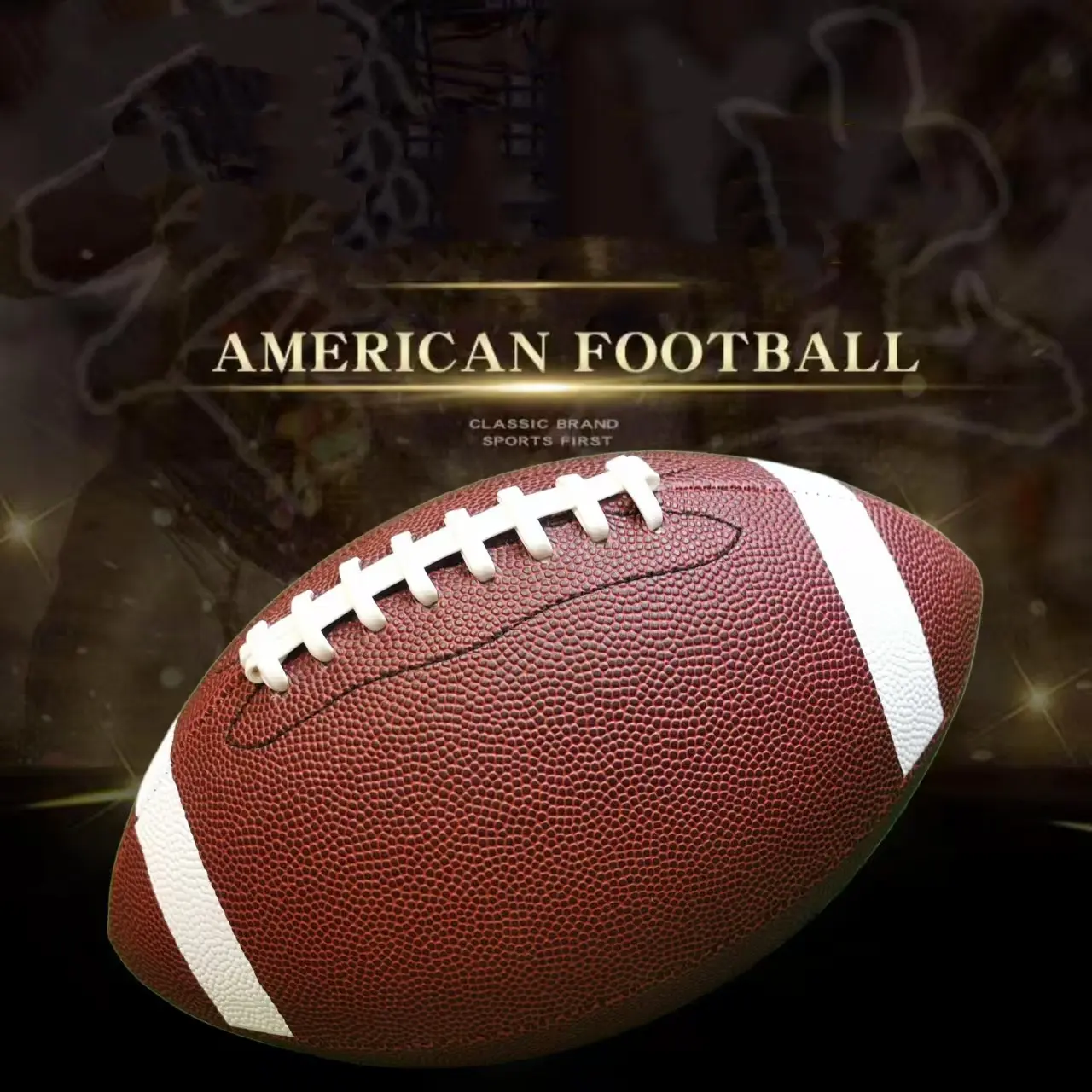Football Leather Feel PU Cover Non Slip Texture For Training Match Youth Adult Precision Stitche
