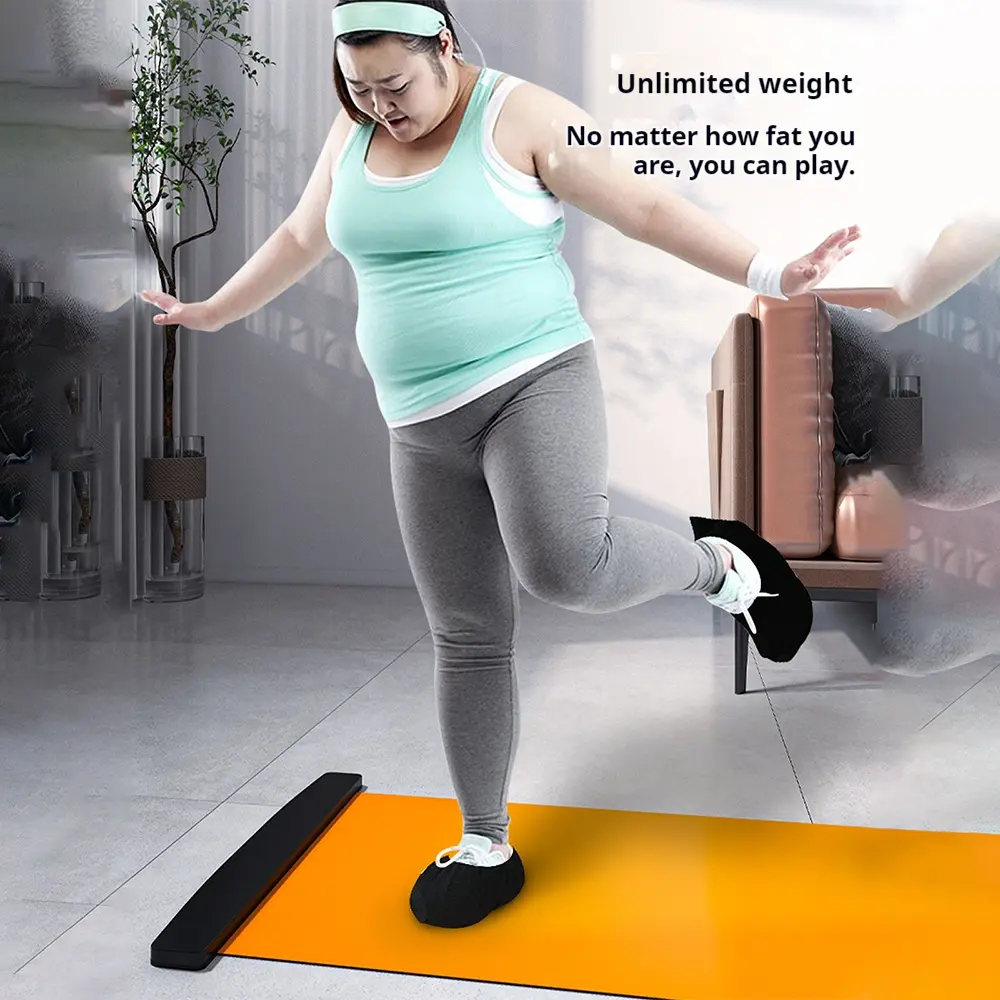 Indoor Fitness Sliding Pad Core Workout Equipment for Simulation Leg Slimming Home Gym Training Non-Slip Exercise Mat