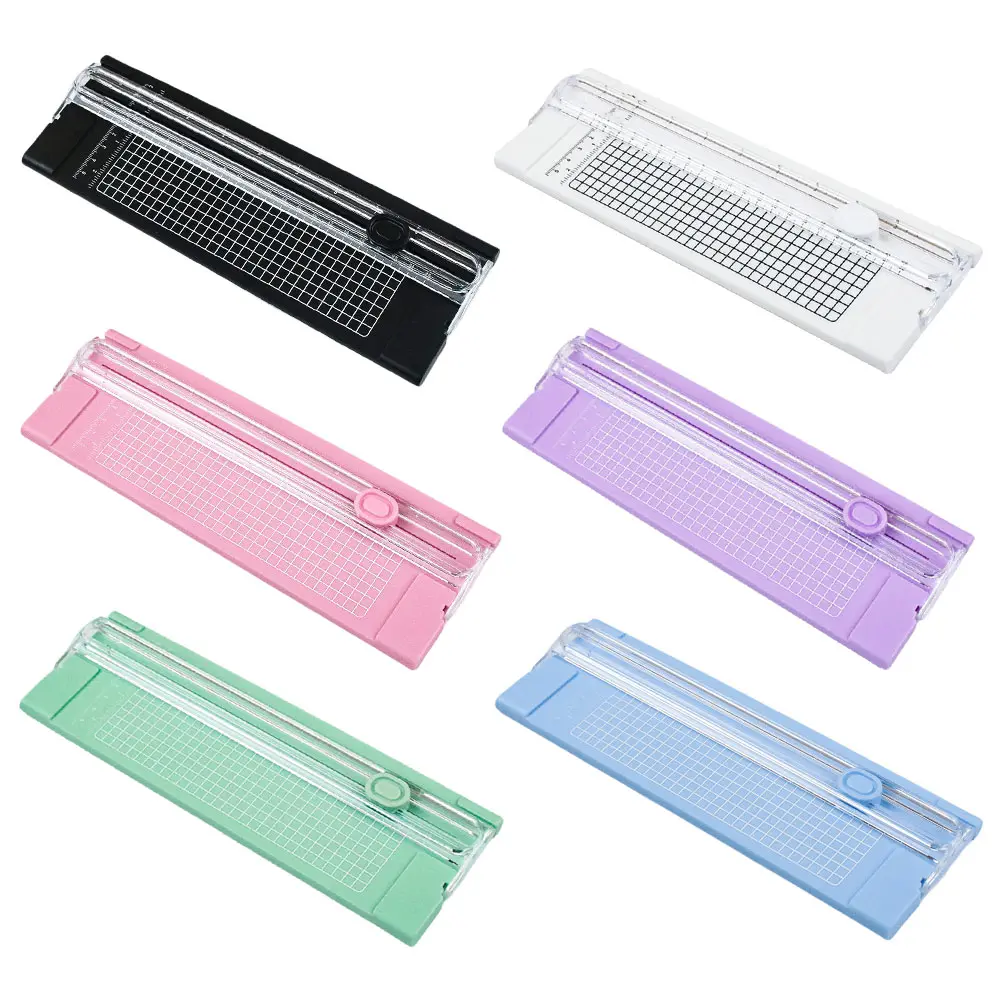 Photo Trimmers with Pull-out Ruler A4 Precision Paper Photo Cutters Guillotine Photo Labels Paper Cutting Tool Office Supplies