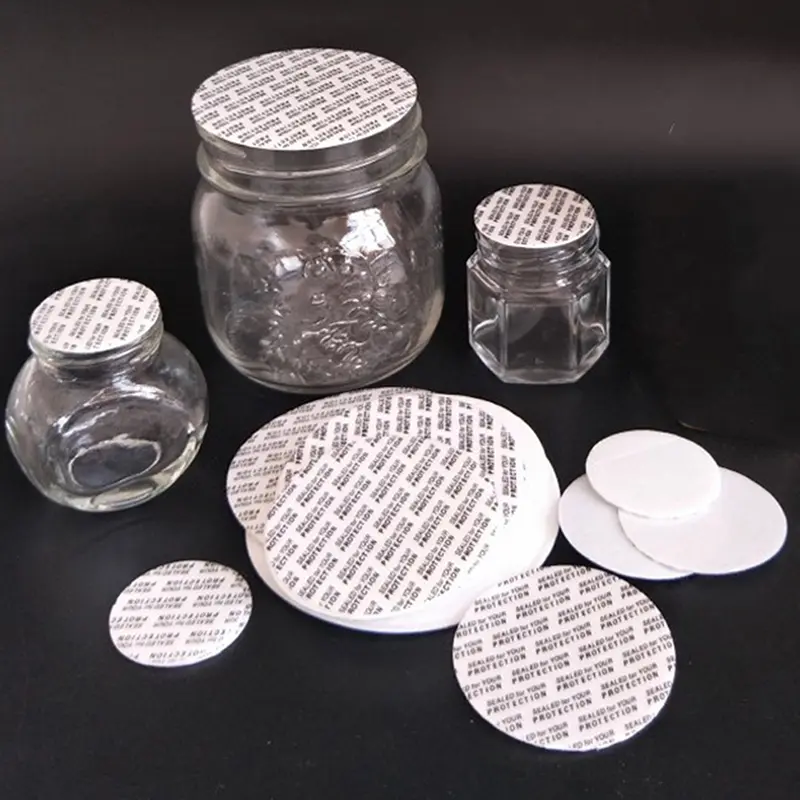 200Pcs Self-Adhesive Foam Pressure-Sensitive Seals For Cosmetic Jars Bottles Pots 20MM-82MM Tamper-Resistant Cap Lining