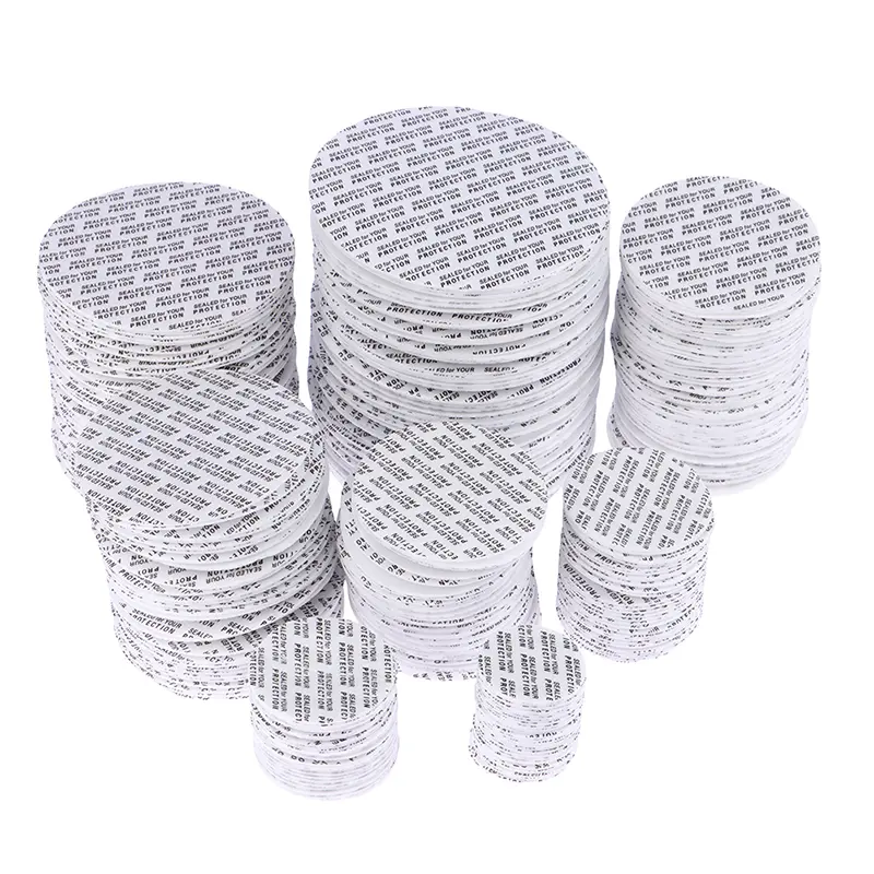 200Pcs Self-Adhesive Foam Pressure-Sensitive Seals For Cosmetic Jars Bottles Pots 20MM-82MM Tamper-Resistant Cap Lining