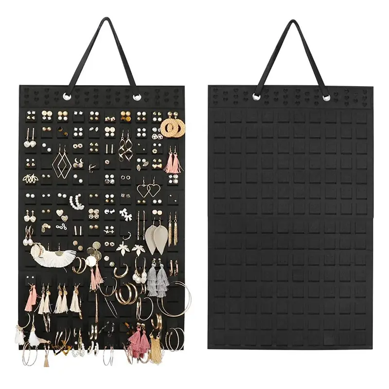 Wall Hanging Brooch Display Stand Felt Enamel Pin Badge Button Collection Storage Holder Jewelry Necklace Earring Organizer Bag