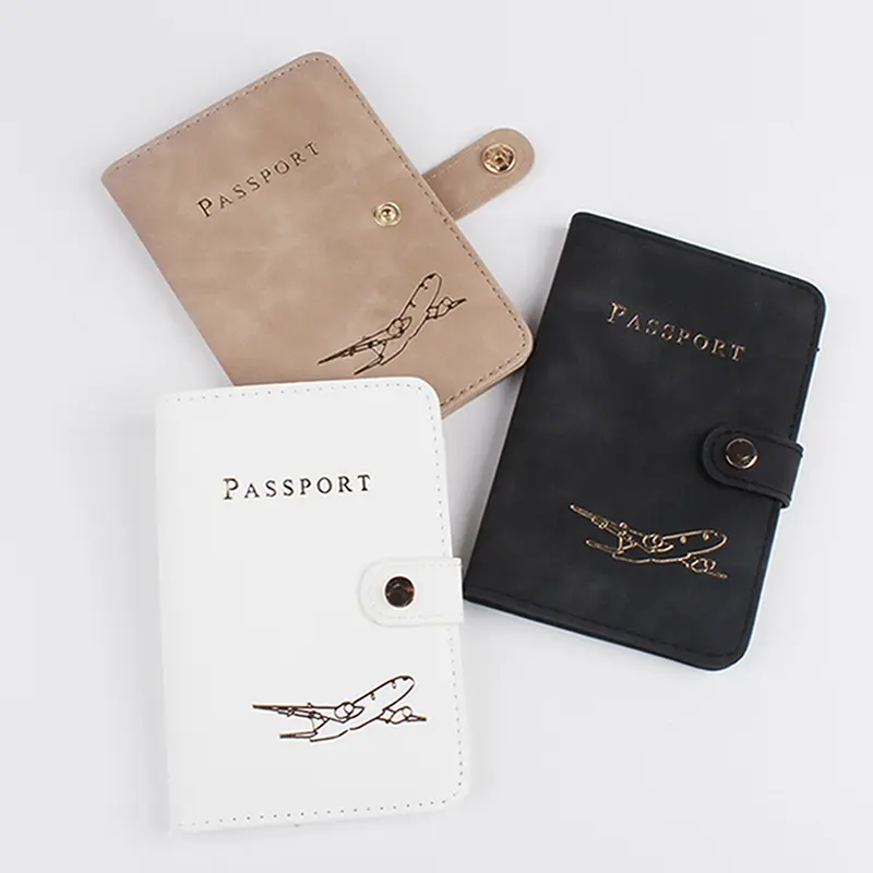 Cute Waterproof PU Leather Passport Holder Travel Credit Card Wallet For Men/Women - Waterproof Passport Cover