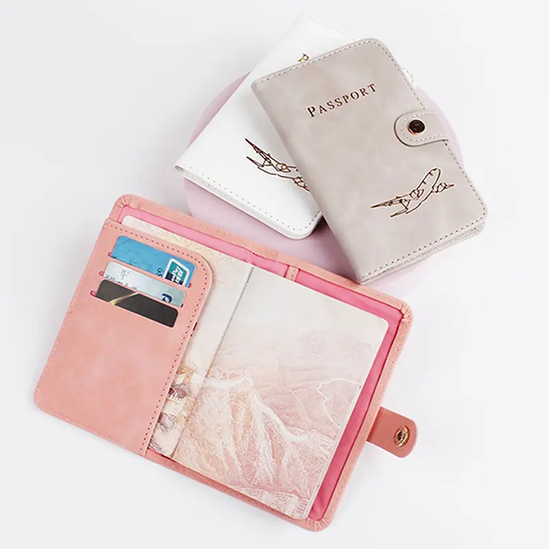 Cute Waterproof PU Leather Passport Holder Travel Credit Card Wallet For Men/Women - Waterproof Passport Cover