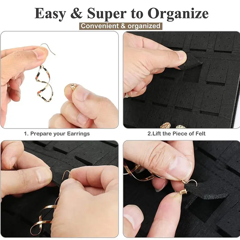 Wall Hanging Brooch Display Stand Felt Enamel Pin Badge Button Collection Storage Holder Jewelry Necklace Earring Organizer Bag